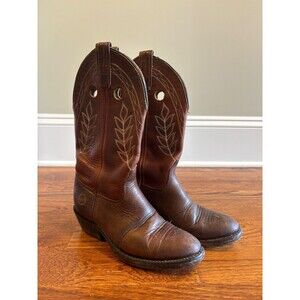 Double H Buckaroo Leather Work Boot Women's Size 7.5 M (5154)